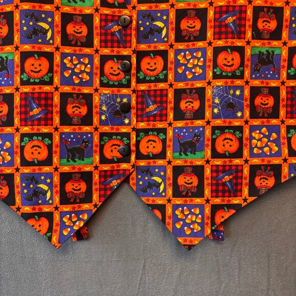 Westbury Halloween Vest Pumpkin Candy Corn Witch Spider Womens XL Fun Holiday - Picture 4 of 8